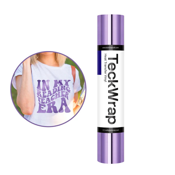 Metallic Chrome Heat Transfer Vinyl-LILAC