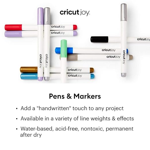 Cricut Joy 0.4 Stylos Gel Pens, Black-Brown-Grey