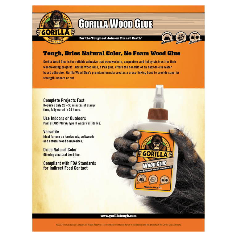 GORILLA WOOD GLUE 4OZ