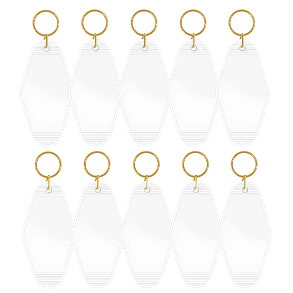 Motel Keychains Blanks-White