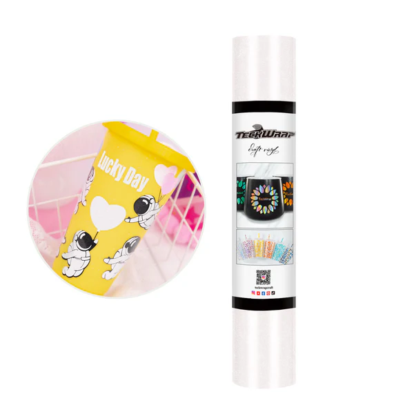 Teckwrap Shimmer Adhesive Vinyl-White