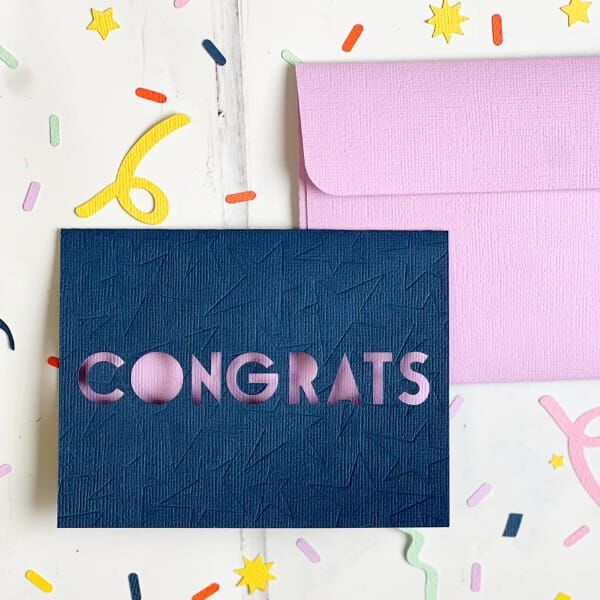 Cricut: How to Make a Congratulations Card