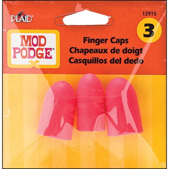 Plaid Mod Podge Finger Caps 3/Pkg