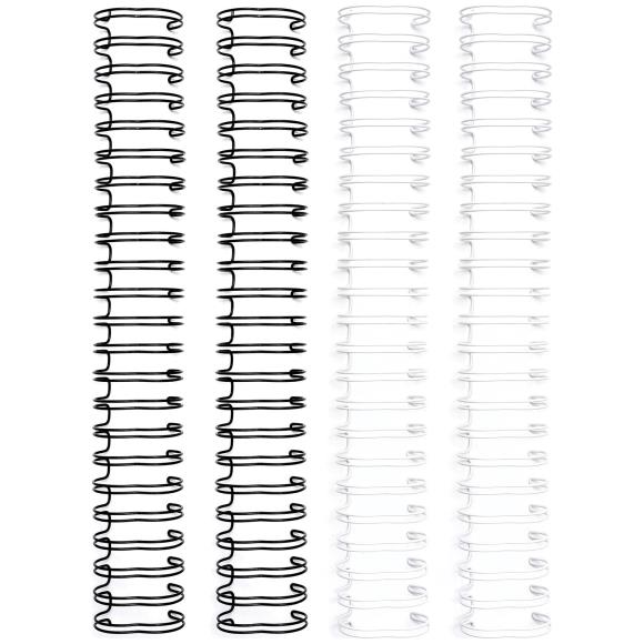 We R Memory Keepers Cinch Wires .625" 4/Pkg-Black & White
