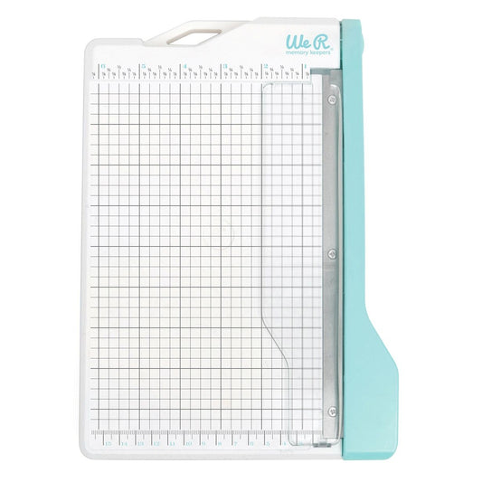 We R Memory Keepers Mini Guillotine Paper Trimmer – BLUE