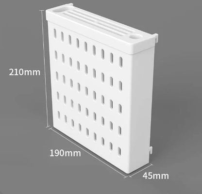 Multi-Slot Pegboard Scissors & Tool Organizer-White