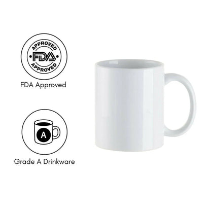 BestSub 11oz Ceramic Sublimation Mugs -White Glossy
