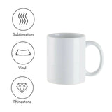 BestSub 11oz Ceramic Sublimation Mugs -White Glossy