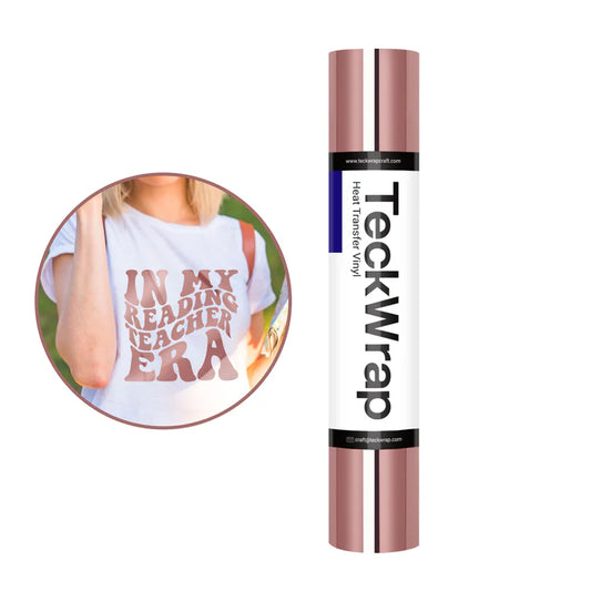Metallic Chrome Heat Transfer Vinyl-ROSE GOLD