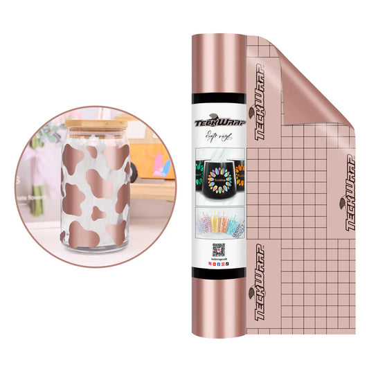 TWC New Glossy Adhesive Vinyl-Rose Gold