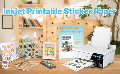 TECKWRAP Translucent PRINTABLE STICKER VINYL (15PCS)