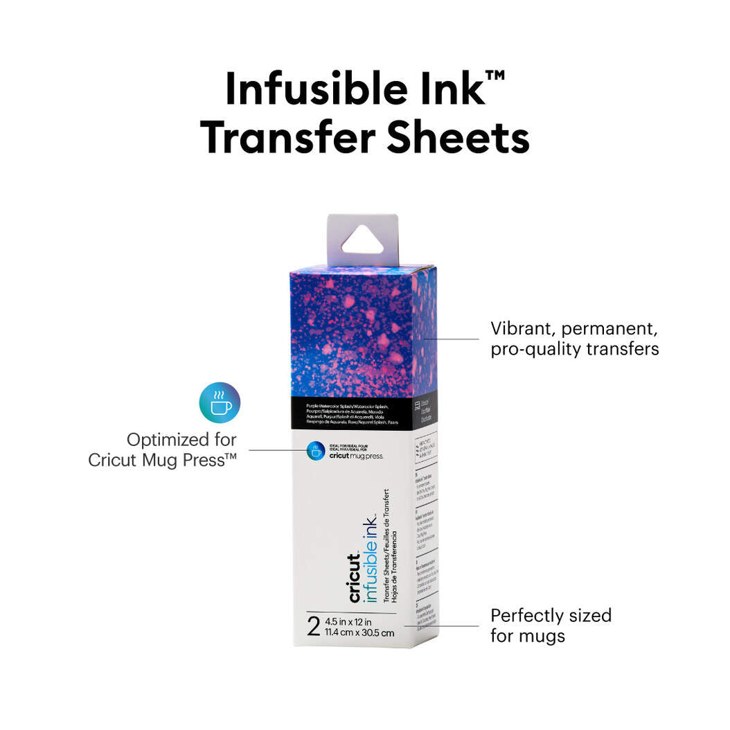 Infusible Ink™ Transfer Sheets-Purple Watersplash (2ct)