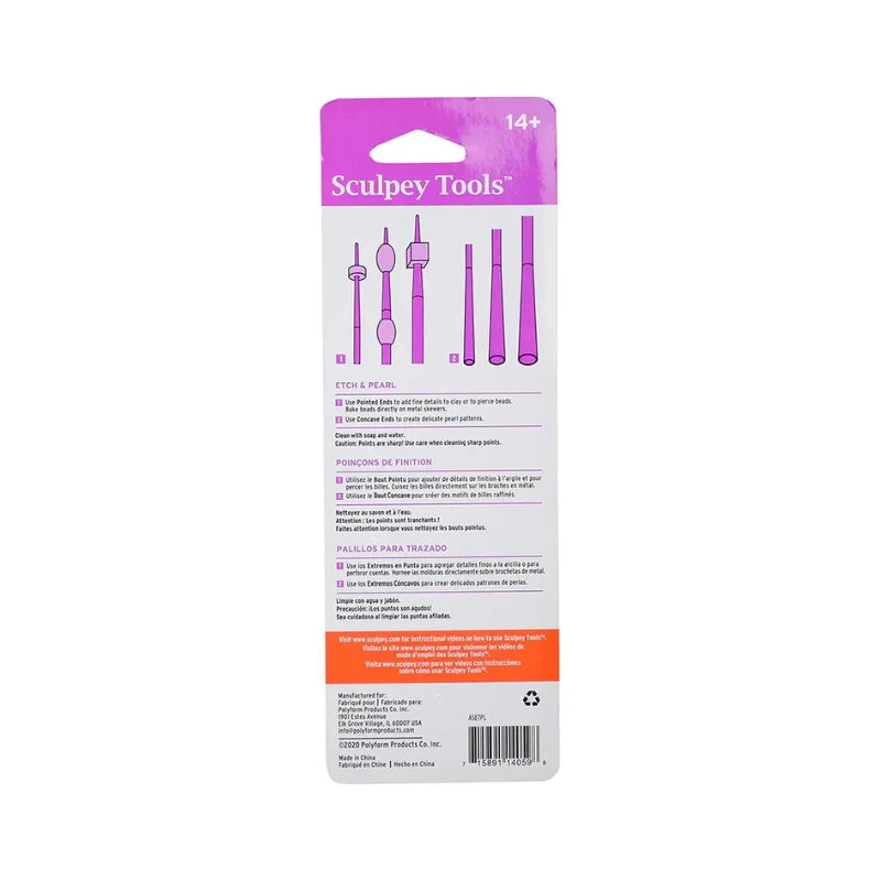 Sculpey Tools Etch & Pearl 3 Pcs