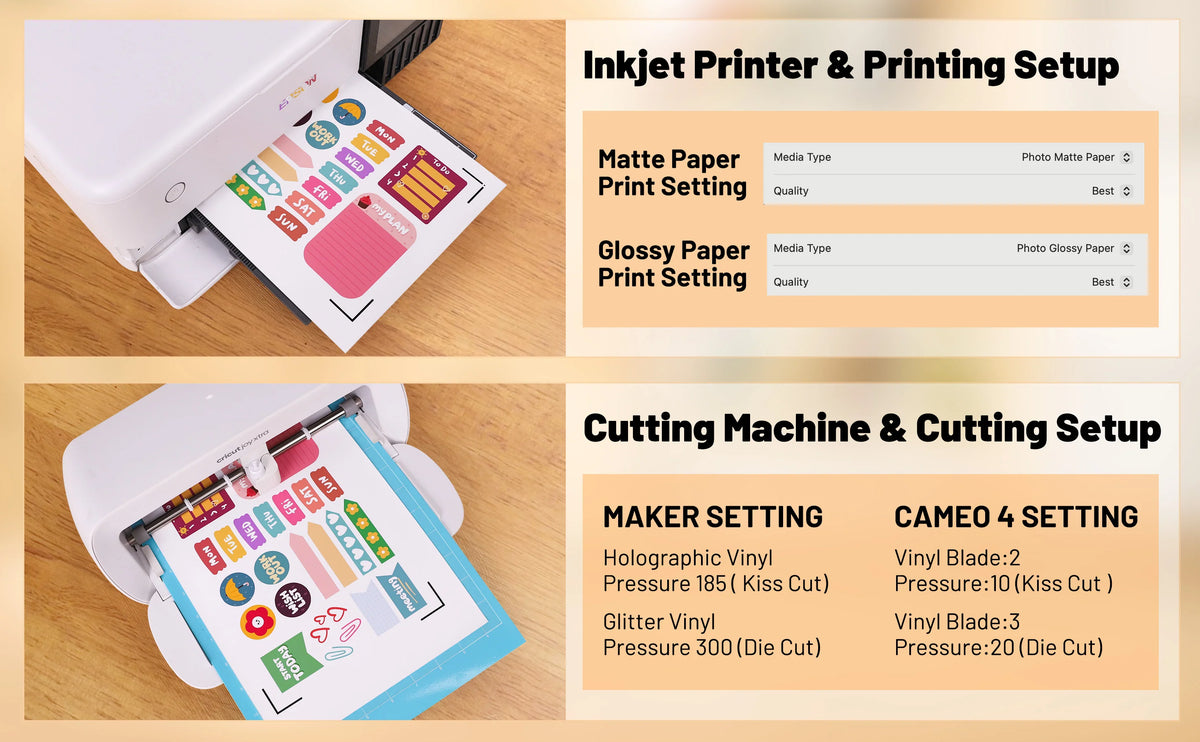 TECKWRAP Translucent PRINTABLE STICKER VINYL (15PCS)