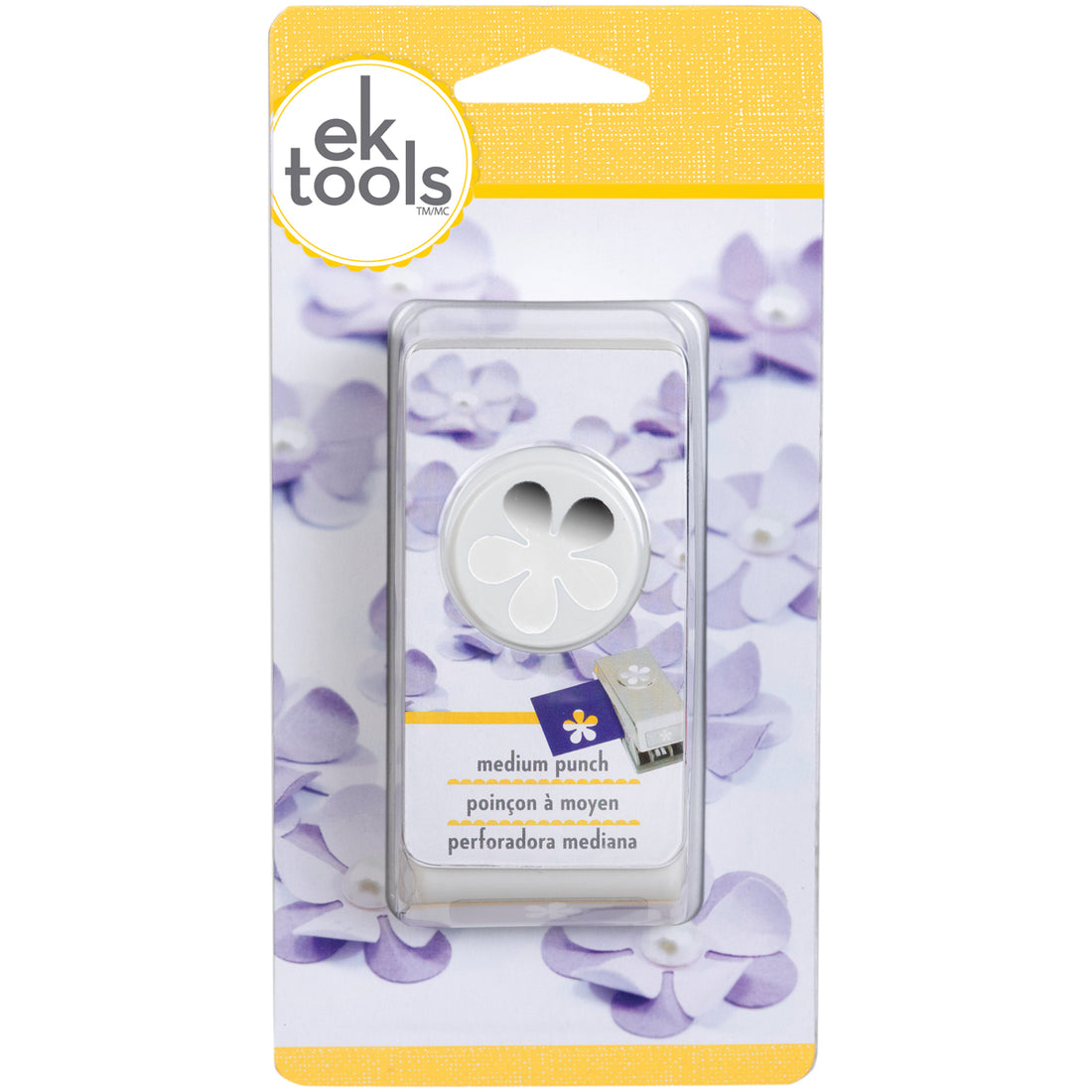 EK Tools-MEDIUM PUNCH-RETRO FLOWER, 1"