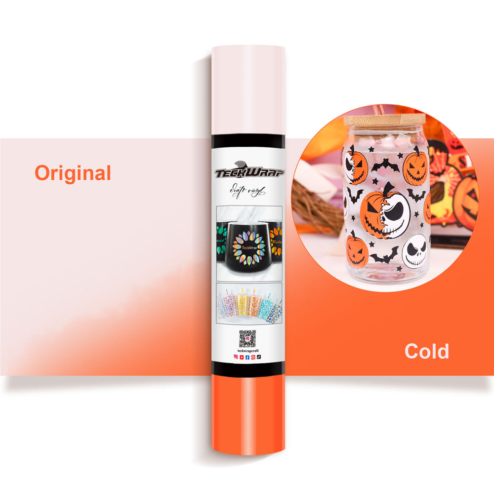 TWC Cold Color Changing Adhesive Vinyl-ORANGE