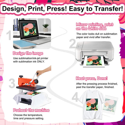 Teckwrap Sublimation Papers (120G) -100 sheets