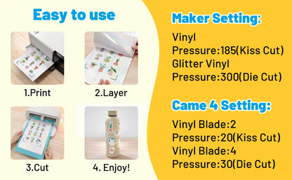 TECKWRAP Cold Laminate Sheets - Glossy Clear (15PCS)