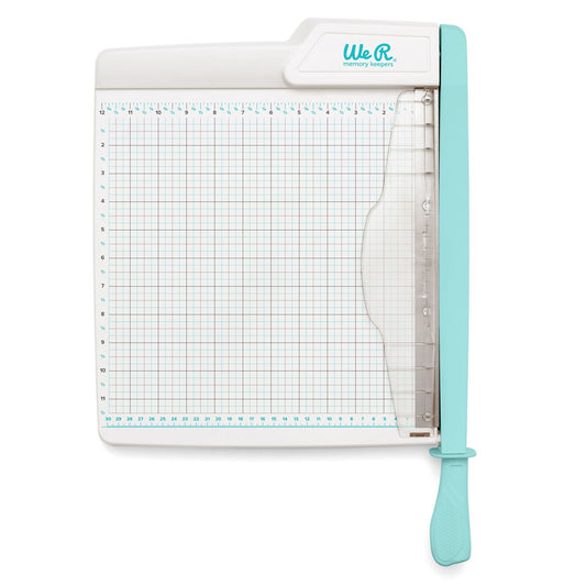 We R Memory Keepers Large Guillotine Cutter 12"- BLUE