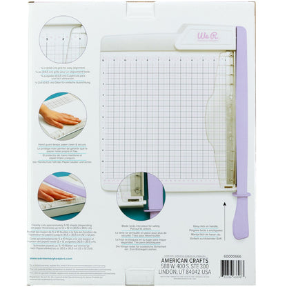 We R Memory Keepers Large Guillotine Cutter 12" - LILAC