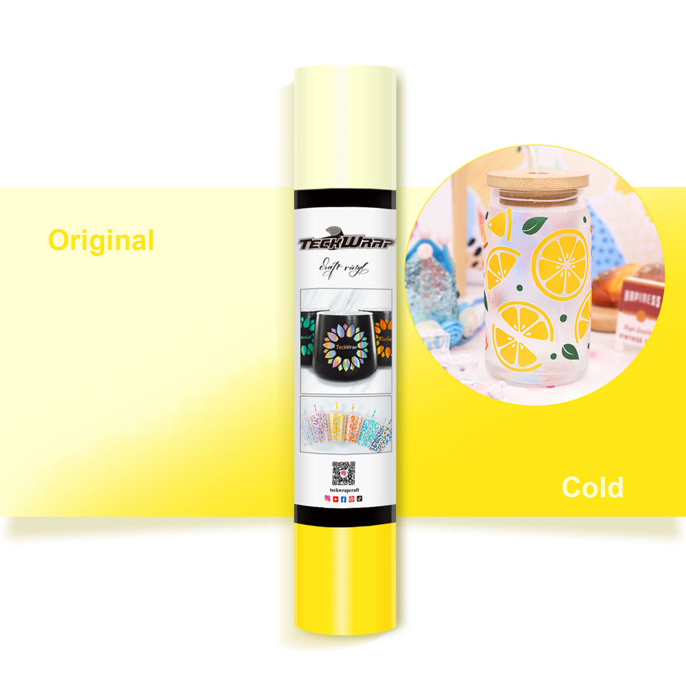 TWC Cold Color Changing Adhesive Vinyl-YELLOW