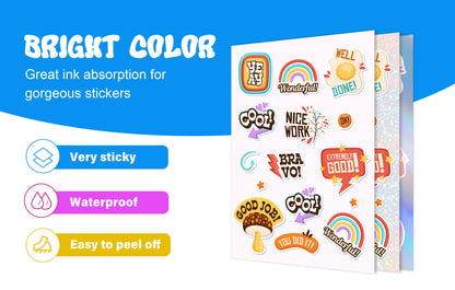 TECKWRAP MATTE WHITE PRINTABLE STICKER VINYL (15PCS)