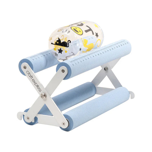 Craft Express Adjustable Tumbler Cradle with Plastic Clip-Blue