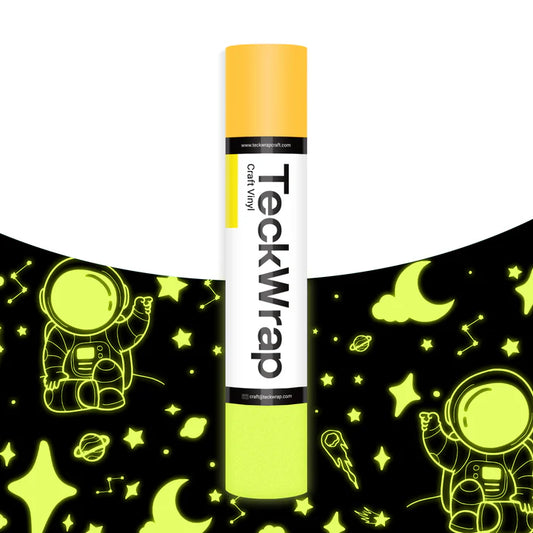 Glow In the Dark Adhesive Vinyl - Dark Yellow