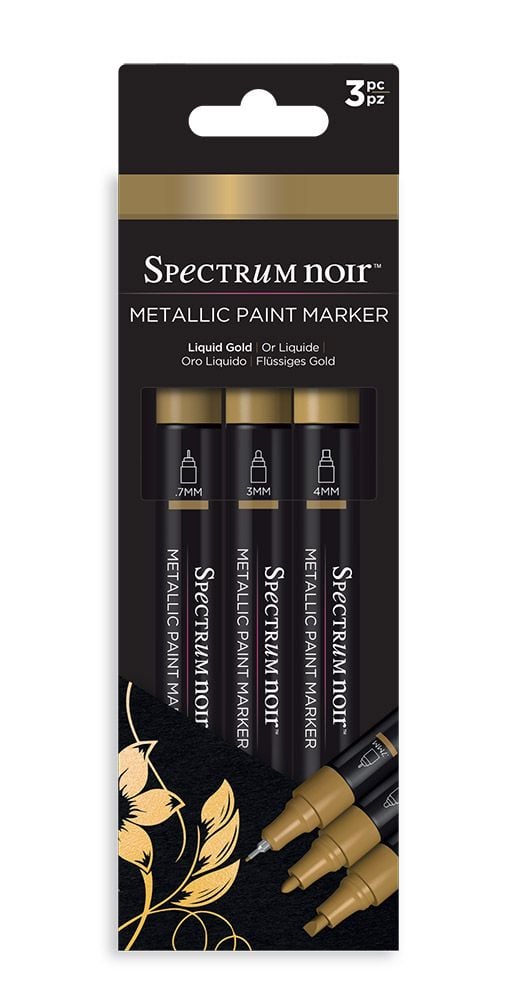 Spectrum Noir Metallic Paint Marker-Liquid Gold