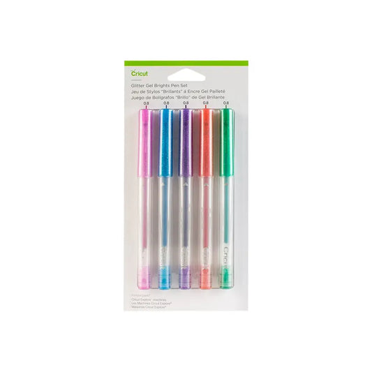 Cricut Glitter Gel Pen Set, Brights, 5 Pack, Multicolor
