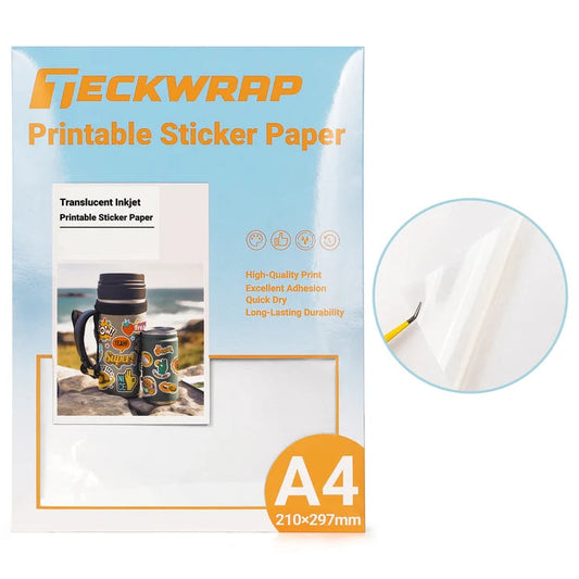 TECKWRAP Translucent PRINTABLE STICKER VINYL (15PCS)