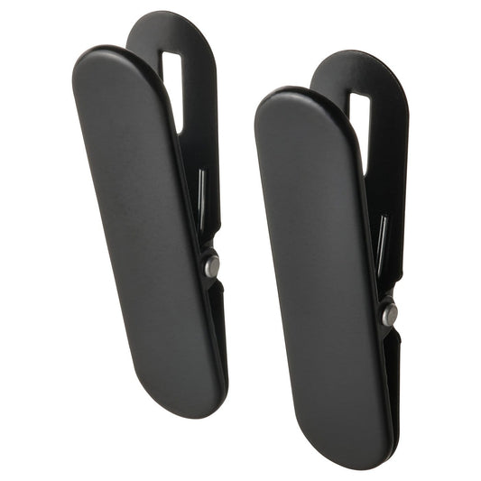 Pegboard Accessories (Clip) - Pack of 2, Black