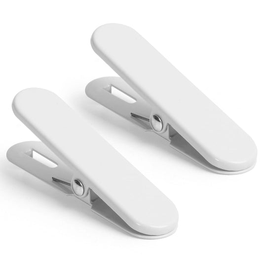 Pegboard Accessories (Clip) - Pack of 2, White