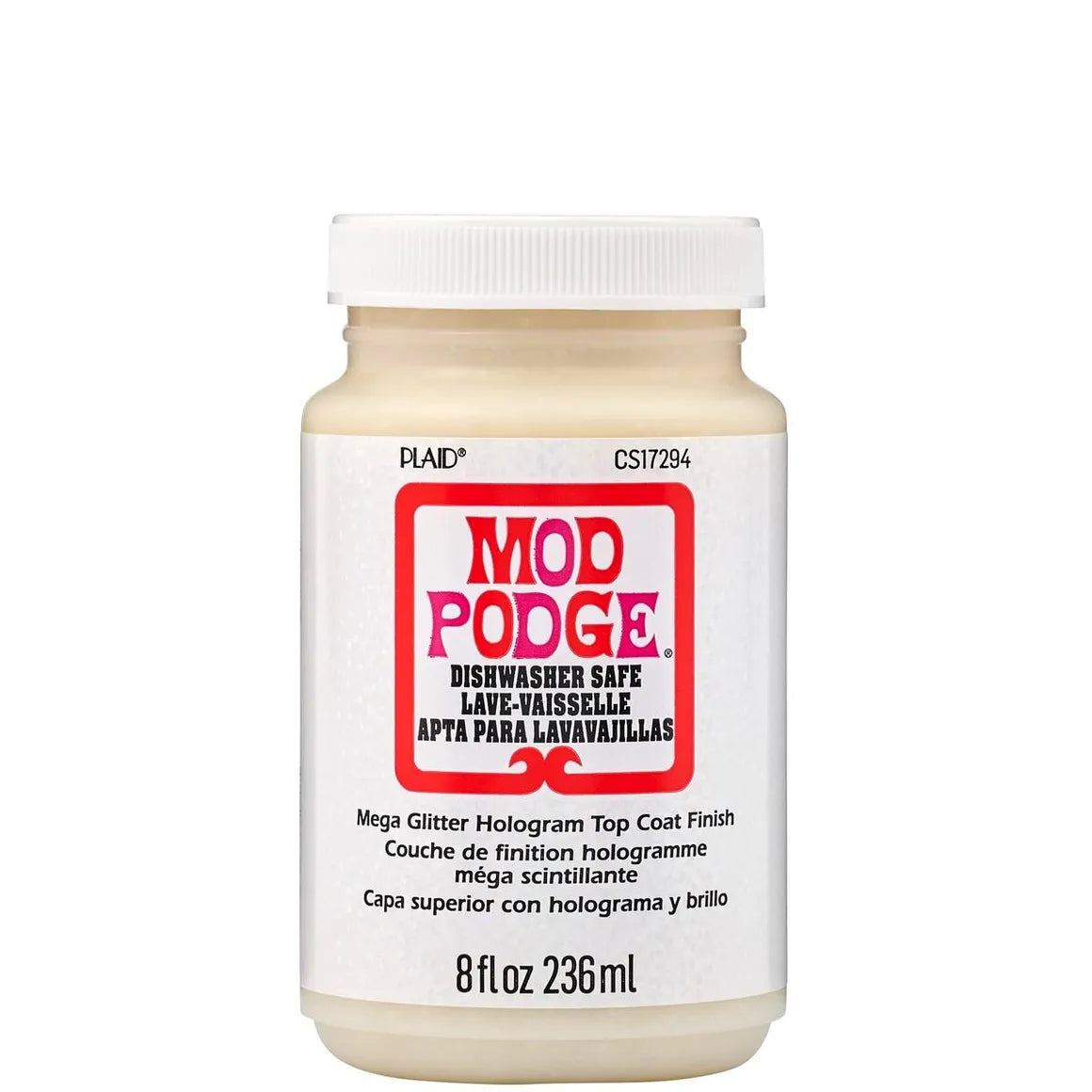 Plaid Mod Podge Mega Glitter Hologram,8oz