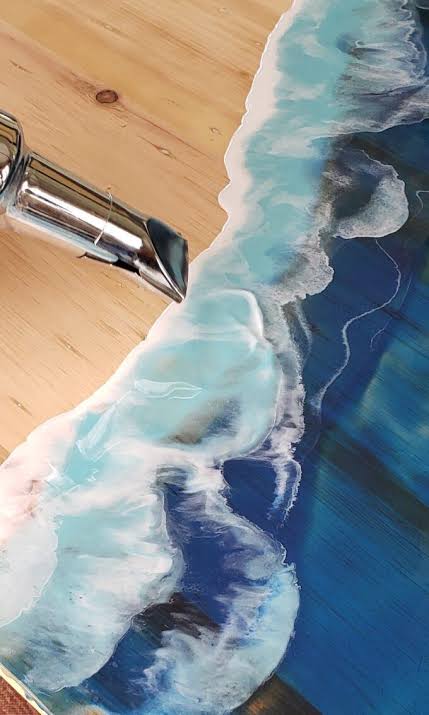 Resin Art Class: Ocean Waves