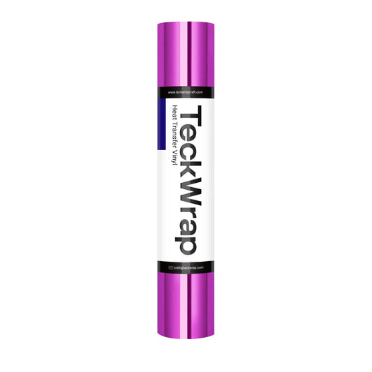 Metallic Chrome Heat Transfer Vinyl-ROYAL PINK