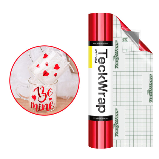 Bubble Free Mirror Chrome Adhesive Vinyl-Red