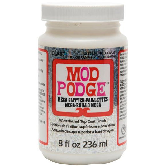 Plaid Mod Podge Mega Glitter Hologram,8oz