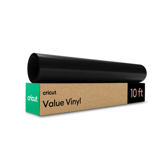 Cricut Value Vinyl (12 in x 10 ft)– Black