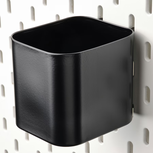 Pegboard Container, Black