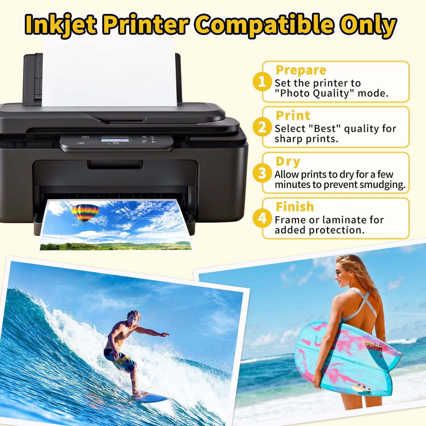 Teckwrap Inkjet Printable Photo Paper - Glossy (20 Sheets)