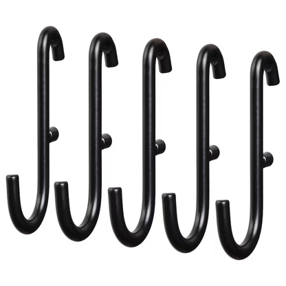 Pegboard Hook, 5 pack-black