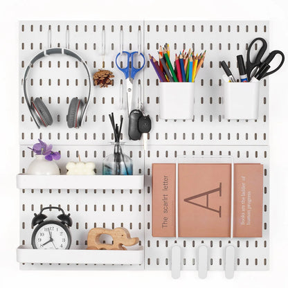VEVOR Pegboard Combination Kit - (4 Panels, 280 x 280 mm)-WHITE