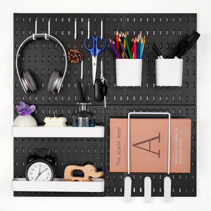 VEVOR Pegboard Combination Kit - (4 Panels, 280 x 280 mm)-BLACk